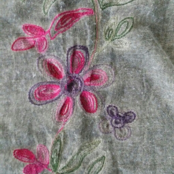 Bohemian Sheer Scarf - Picture 2 of 4